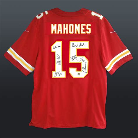 Kansas City Chiefs // Patrick Mahomes + Team Signed Jersey (Signed ...