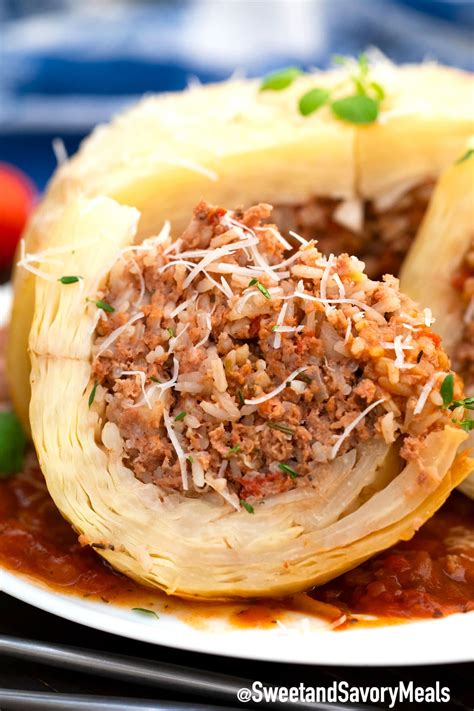 Stuffed Whole Cabbage Recipe [Video] - Sweet and Savory Meals