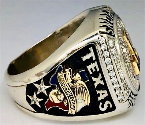 Lot Detail - Texas Rangers 2011 World Series American League Champions 10K Gold & Diamond Ring