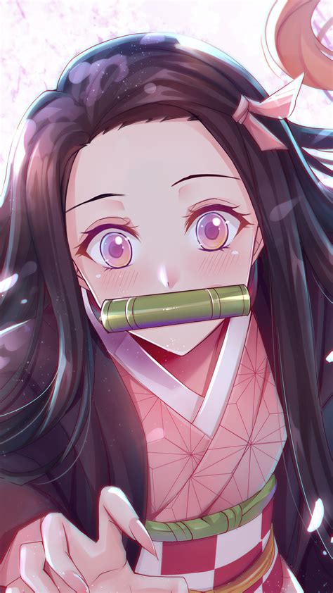 2160x3840 Resolution Kimetsu no Yaiba Art Nezuko Kamado Sony Xperia X ...