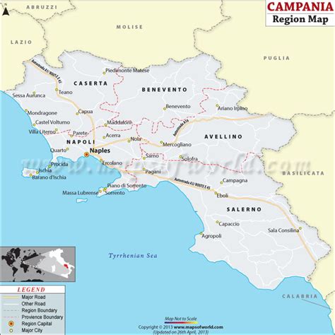 Campania Italy Map | Campania Map