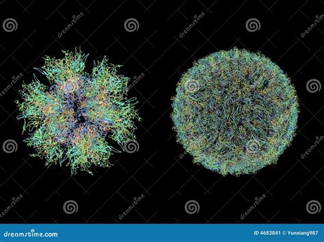 Structure of virus stock illustration. Image of microscopic - 4683841