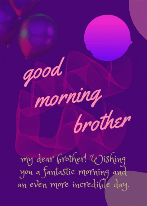 Express Your Affection with Good Morning Brother GIF - All Wishes in GIF