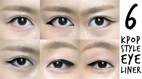 K-pop Inspired Korean Style Eyeliner Tutorial | Korean eye makeup ...