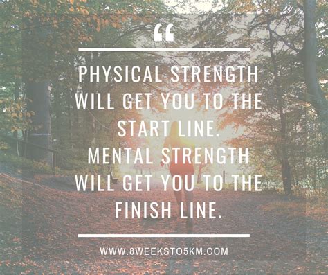 Physical Strength will get you to the Start Line. Mental Strength will ...