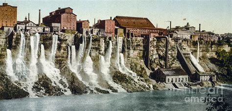 Niagara Falls Mill District On American Shore 1900 Photograph by Vintage Printery