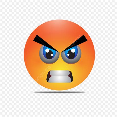 Angry Emoji Vector Hd PNG Images, Angry 3d Emoji Character, 3d Sad ...