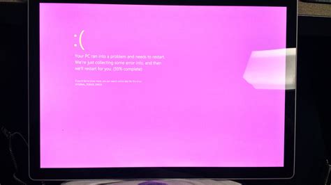 Pink Screen of Death : Surface