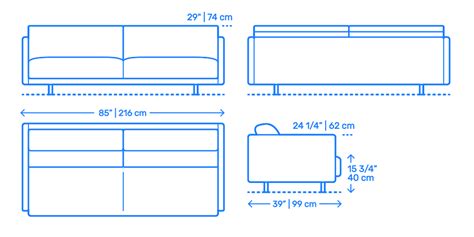 Tuck Sleeper Sofa Dimensions Drawings Com