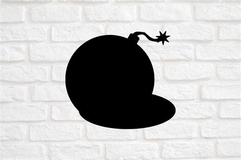 Bomb Silhouette Vector Graphic by MagaArt · Creative Fabrica