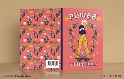 Girl Power Book Cover Design Vector Download