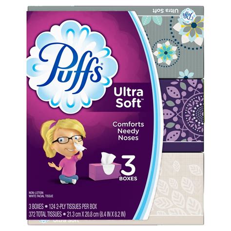 Puffs Ultra Soft and Strong Facial Tissue-003700035520 - The Home Depot