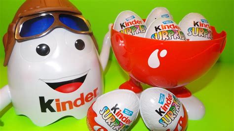 Giant Kinder Surprise Pilot from Airport Duty Free Toy Egg Opening ...