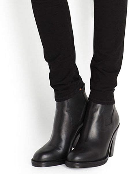 Acne Studios Star Leather Chelsea Boots in Black | Lyst