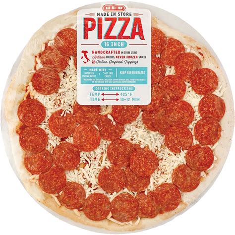 H-E-B Made Fresh In Store Pepperoni Pizza - Shop Ready Meals & Snacks ...