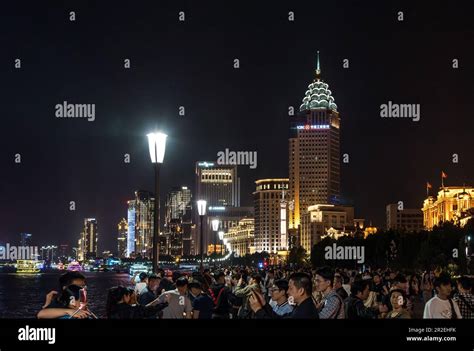 The Bund, Shanghai at night Stock Photo - Alamy