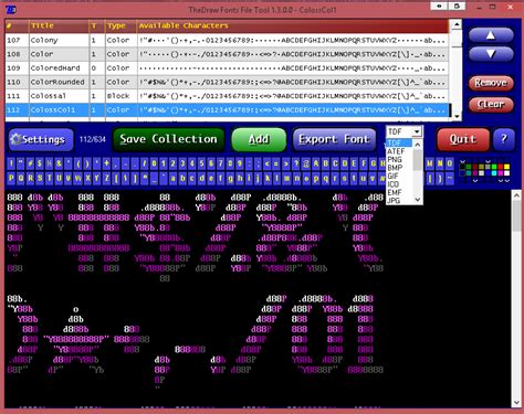 ANSI/ASCII Converter / Blog: .TDF TheDraw ANSI Fonts Tool V1.3.0 Release