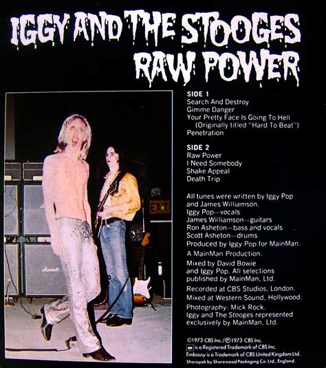 Iggy And The Stooges/ Raw Power - a photo on Flickriver