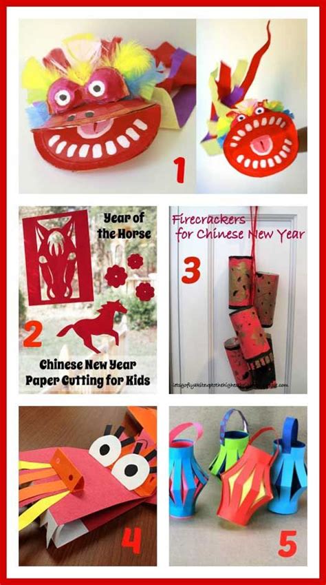 DIY- Chinese New Year craft ideas - Handmade Kids | Bastelaktivitäten für kinder, Bastelarbeiten ...