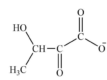 What is the structure of the alpha-keto acid formed by the ...