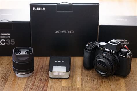 Fujifilm XS10 kit with lenses and external flash, Photography, Cameras on Carousell