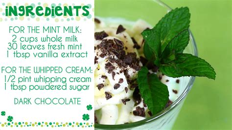 Mint milk with whipped cream and chocolate recipe | Buona Pappa