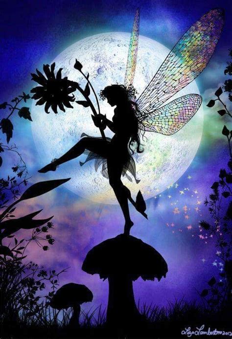 Moon Fairy Art | Enchanting Fairy Silhouette Painting