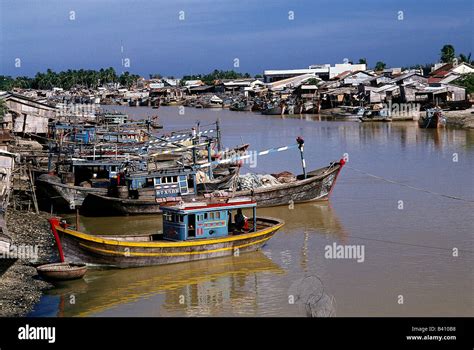 geography / travel, Vietnam, Phan Thiet, fishing boat Stock Photo - Alamy