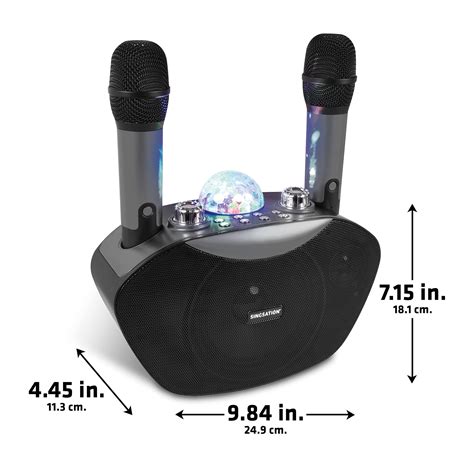 Snapklik.com : Karaoke Machine, 5.0 Bluetooth Portable Home System For Kids And Adults, 2 ...