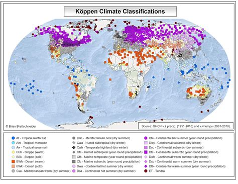 Brian B.'s Climate Blog: Global Köppen Climate Classifications