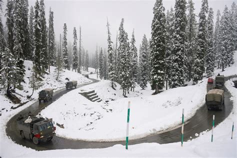 Season's first snowfall in Gulmarg