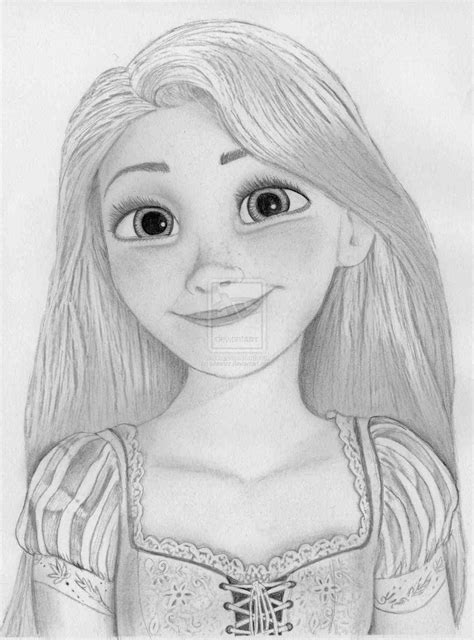 Disney Princess Pencil Sketch at PaintingValley.com | Explore collection of Disney Princess ...