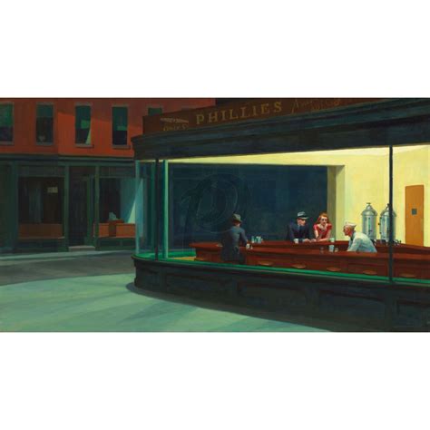 Edward Hopper - Nighthawks (Hand-Painted)