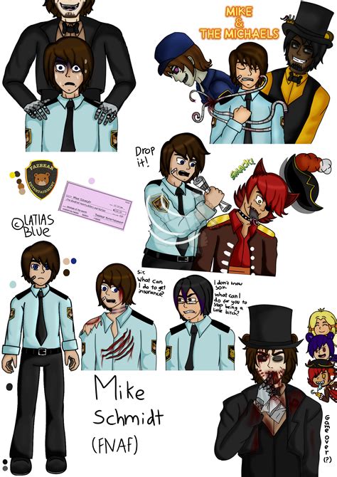 fnaf Mike Schmidt ref by LatiasBlue on DeviantArt