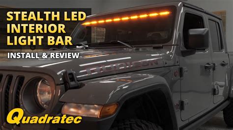 Quadratec LED Stealth Interior Mount Light Bar for Jeep Wrangler JL ...