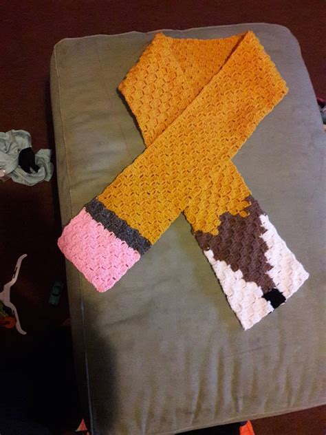 Pencil Scarf, C2C Crochet Pattern