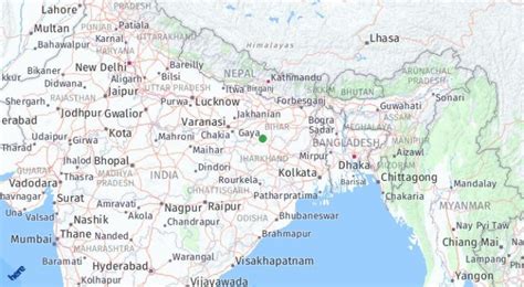 Bodh Gaya India Map