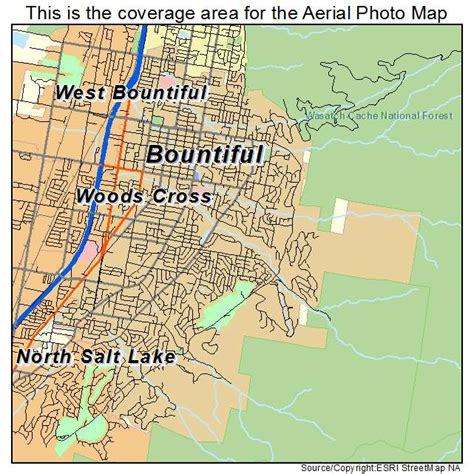 Aerial Photography Map of Bountiful, UT Utah