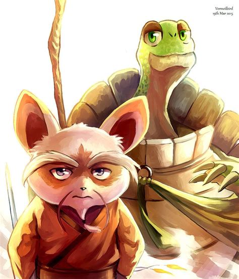 Shifu and Master Oogway by Vermeilbird on DeviantArt | Kung fu panda, Kung fu panda 3, Master oogway