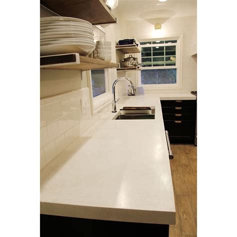 White Countertop Mix | White concrete countertops, Kitchen remodel ...