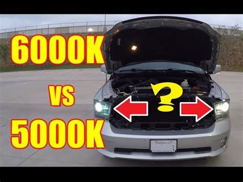 What is the difference between 5000k and 6000k HID Bulbs? - YouTube