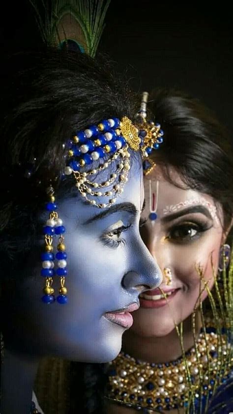 720P free download | Radha Krishna 3d With Half Face, radha krishna 3d, half face, HD phone ...