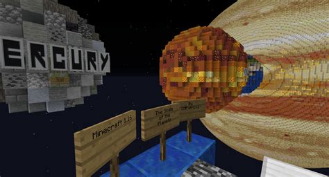 The Scale of the Planets in Minecraft 1.16 Minecraft Map