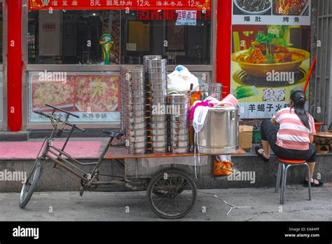 Food Delivery Service. Beijing. China Stock Photo - Alamy