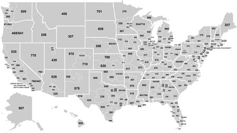 United States Area Code Map – Verjaardag Vrouw 2020