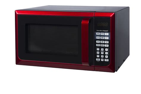 Hamilton Beach 0.9 cu. ft. Microwave Oven - 900 Watts, Red Stainless Steel in Nepal at NPR 11867 ...