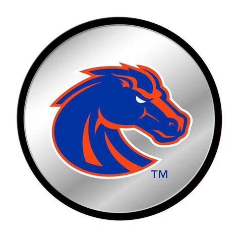 The Fan-Brand 17 in. Boise State Broncos Mascot Modern Disc Mirrored ...