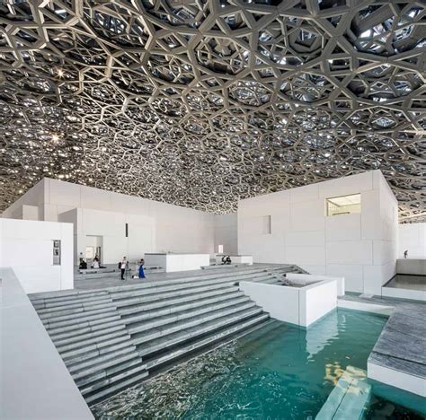 Louvre: Abu Dhabi Floating Dome - Futurist Architecture