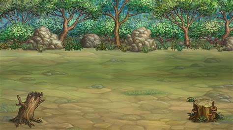 2d Forest Background Set