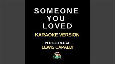 Someone You Loved (Karaoke Version) - YouTube